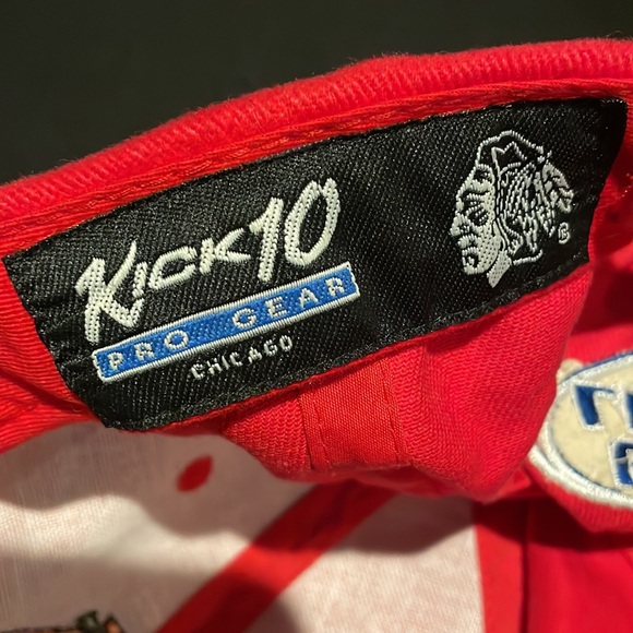 Chicago Blackhawks Hat Bud Light NHL Kick 10 Pro Gear Embroidered Velcro - Picture 5 of 8
